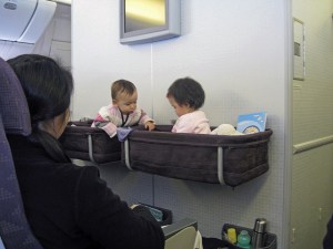 Little kids in Korean Air flight