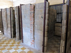 Makeshift prison cells