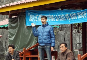 Visit with village mayor