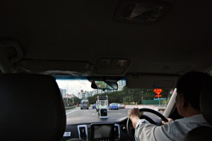 Taxi Ride in Singapore